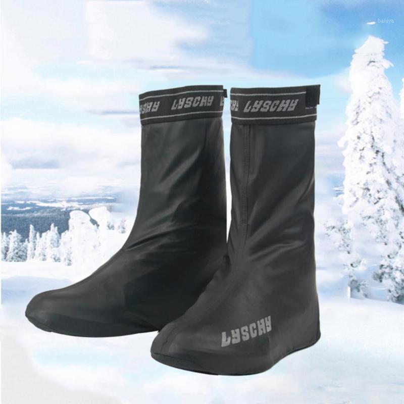 

Bike Motorcycle Scooter Rain Shoes Covers Non-slip Waterproof Boots Straight Adjustment Reflective Wear-resistant Shoe Cover1