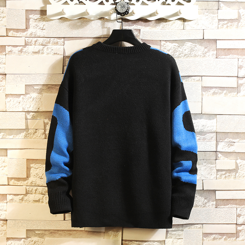 

2021 Autumn Winter New Knitted-out Sweater Long-sleeve Street Style Hip-hop Around Man's Neck Pp13