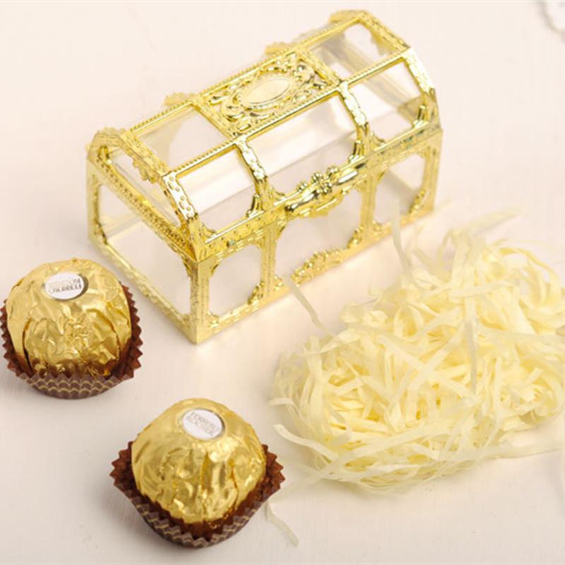 

1PC Hollow Gold Foil Silver Cake Candy Dragees Box Wedding Favor Marriage Baby Shower Gift Box Packaging Party Event Supplies1