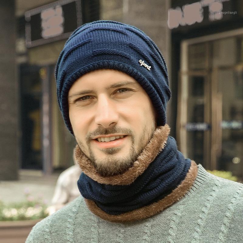 

New Unisex Beanie Hat Ribbed Knitted Cuffed Winter Hat Unisex Winter Windshield Scarf Can Be Used As Scarf And Beanies1