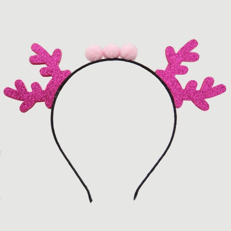 

2020 New Fashion Christmas Glitter Antler Hairbands Cute Headbands for Girls Mixed Colors, Green