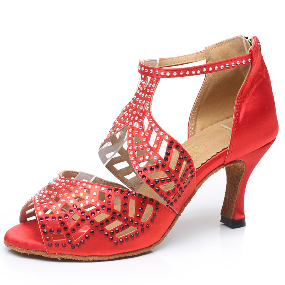 

Discount Selling Jazz High Heels Ballroom Outdoors Women Sexy Social Dance Shoes Female Professional Toe Strass Rl46, Two inches heel. 1