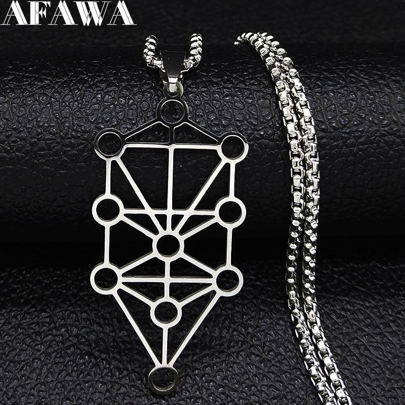 

Hollow 7 Chakra Reiki Healing Balancing Buddha Stainless Steel Pendant Necklaces Yoga Necklace for Women Jewelry N3009S02