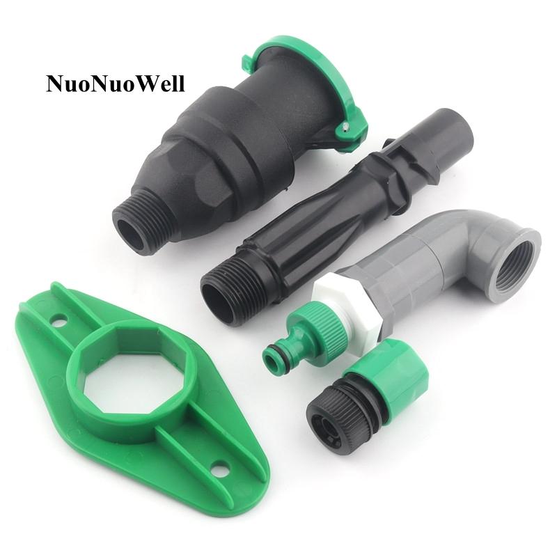 

3/4" 1" Male Thread Plastic Quick Water Intake Valve Garden Lawn Irrigation Car Washing Connection Water Hydrant Elbow Connector, 3i4 inch rod elbow