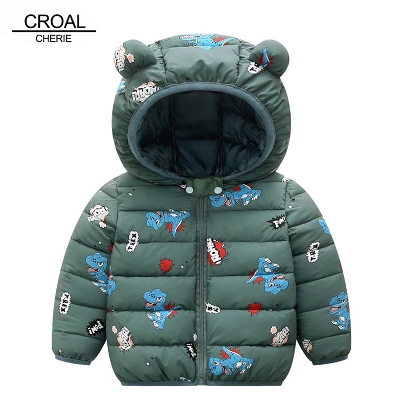 

CROAL CHERIE Winter Autumn Jacket For Girls Boys Dinosaur Children's Winter Baby Girls Jackets Winter Parkas Clothing LJ201017, Navy