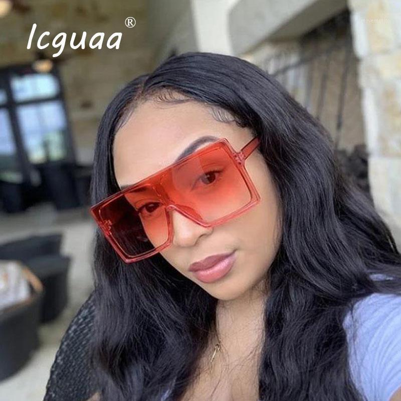 

ICGUAA Trending 2020 Square big Sexy woman fashion Gradient color Oversized sunglasses sun glasses Female Shades UV400 oculos1