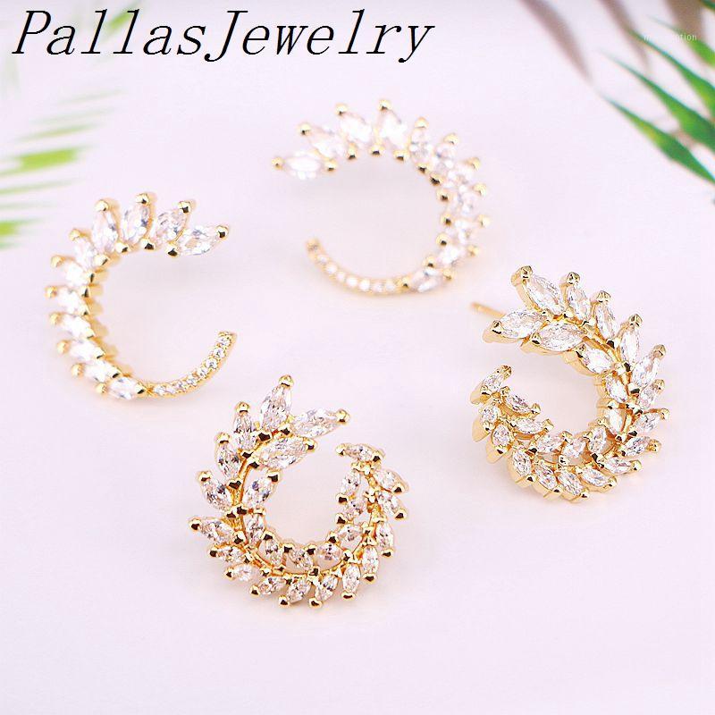 

8Pairs Trendy CZ Cubic Zirconia Paved Circle Stud Earrings for Women Elegant Wedding Jewelry Gift1