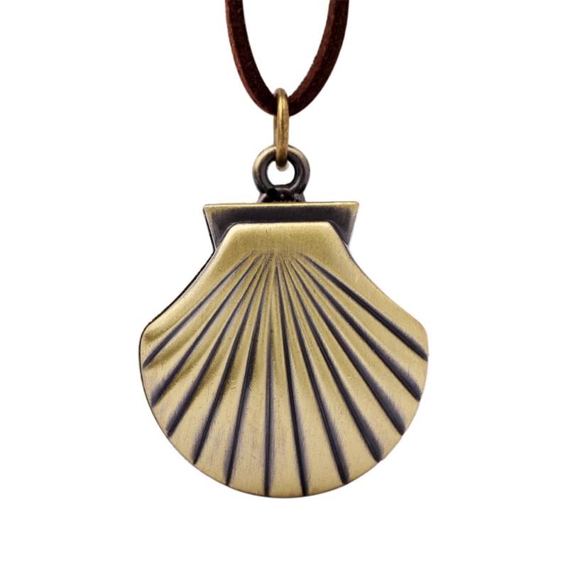 

Vikingsmap]Fashion Jewelry 2020 Necklace Shell Watch Pendant Women Casual Vintage Rope Chain Female Male Trendy Necklaces TJ_03