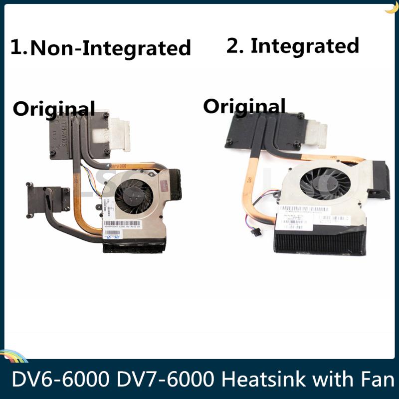 

LSC Original For DV6-6000 dv6 DV7-6000 Heatsink with Fan 641477-001 640903-001 AMD Integrated graphics 650847-001 100% tested