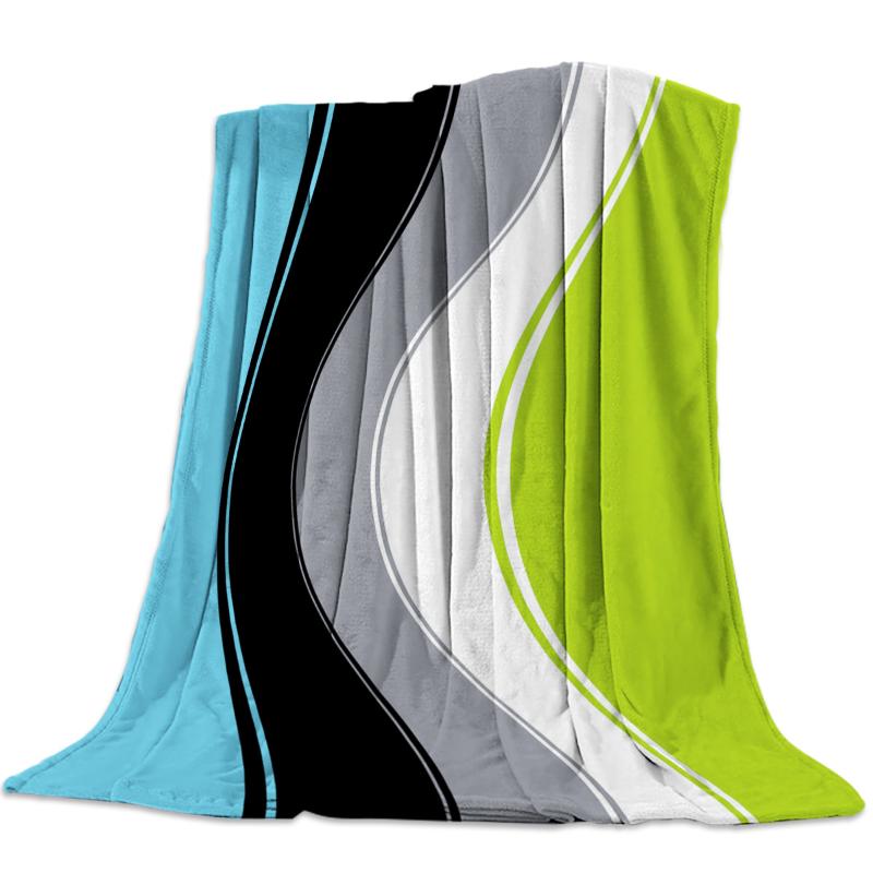 

Abstract Geometric Pattern Plush Wool Blanket Sofa Bed Wool Soft Thick Blanket Fluffy Home Textiles