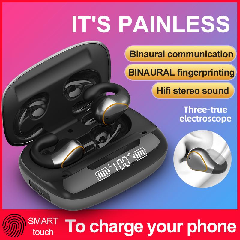 

2020 New Bluetooth 5.0 Earphones Wireless Headphones With LED Display And 1200mAh Charging Box For Sports Waterproof Earbuds, Gray