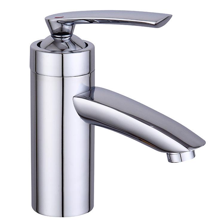 

Modern Bathroom Basin Taps Polished Silver Bathroom Basin Faucet Brass Vessel Sink Water Tap Mixer Chrome Finish Kitchen Faucet