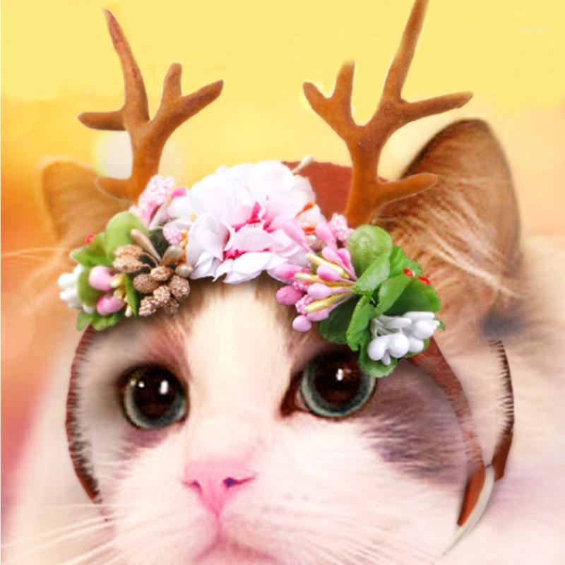 

New Christmas Pet Supplies Dog Cat Hairband Ornaments Carnival Hair Clip Antlers Bands Pet Christmas Party Cosplay Decorative1
