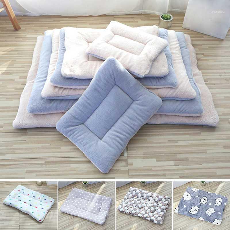 

Winter Pet Dog Bed Mat Soft Fleece Washable Cat Blanket Warm Sleeping Cushion Kennel For Small Medium Dogs Cat Pet Accessories1, Gray