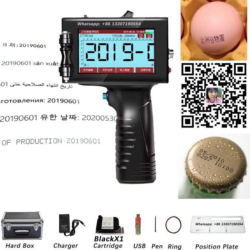 

plastic bottle bag cable wire tube egg stainless steel cloth fibre Uneven arc surface 12.7mm hand jet handheld printer1