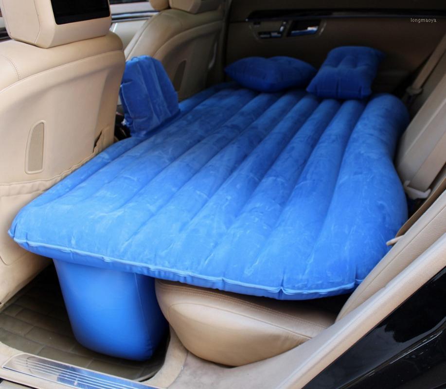 

High-Grade Thickening Flocking One-Piece Type Vehicle-Mounted Inflatable Bed Car Mattress Floatation Bed Travel Cot Portable1