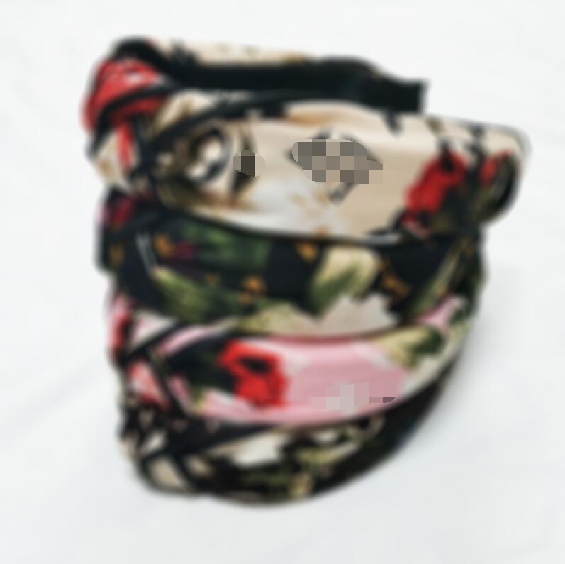 

18Style designer Fashion Letter Cloth Solid Knot Bezel Turban Girls Headwear Headband Women Hairband Ladies Non-slip Hair Accessories, Silver