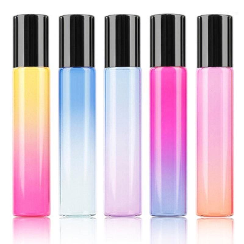 

Essential Oil Roll On Bottle 10ml Color Gradation Glass Bottle Lip Oil Vial Stainless Steel Bead Roll On Refillable Perfume Vial1