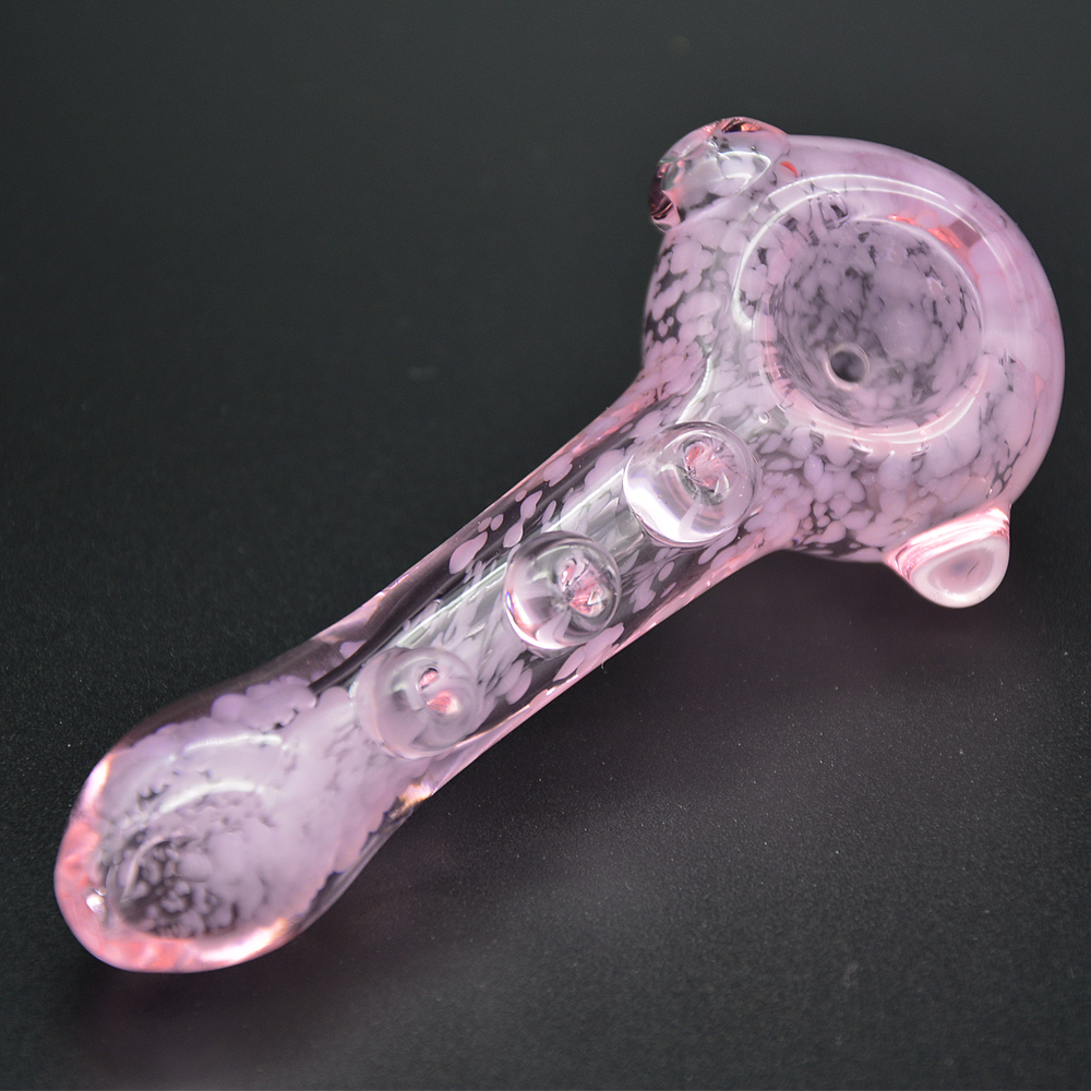 

4.3" Collectible Glass Pipe Tobacco Spoon Hand Pipe Heady Glass Smoking Pipes Oil Burner Piece Dry Herb Filters