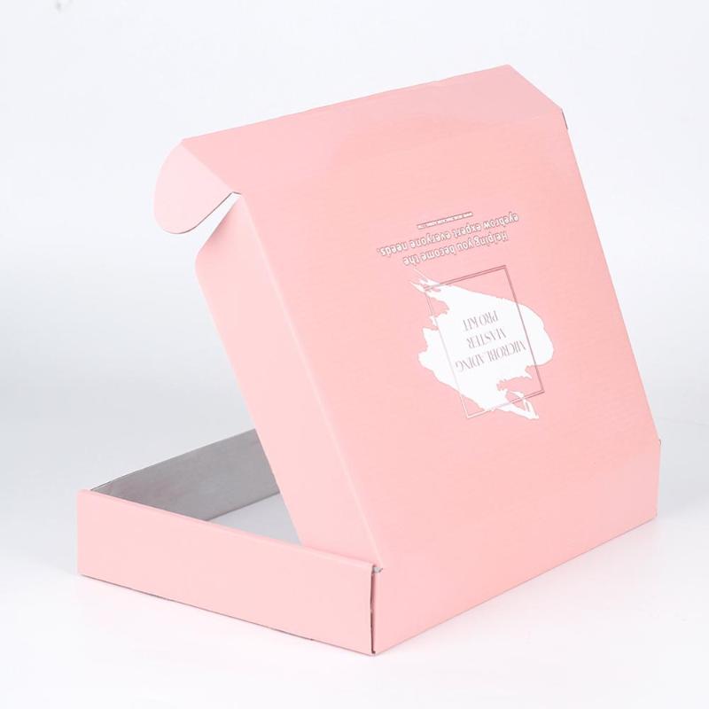 

Pink Box Customized Printing Colorful Logo Packaging Boxes Fit For T-Shit Clothing Accessories Scarf Wigs Packing Gift Box