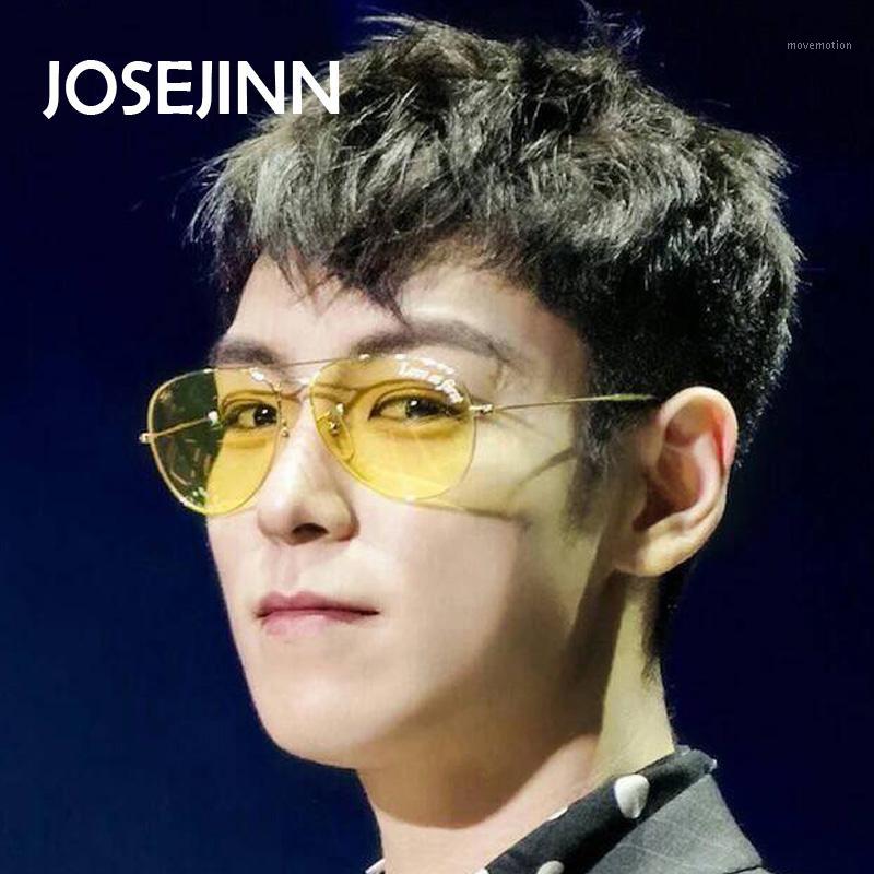 

Wholesale- cheap fashion ocean sunglasses tinted yellow lens metal frame sunglasses women men driving night vison sun glasses gafas de sol1