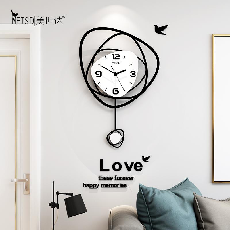 

NEW Non-Ticking Acrylic Large Decorative Pendulum Wall Clock Modern Design Living Room Home Decoration Wall Watch Stickers