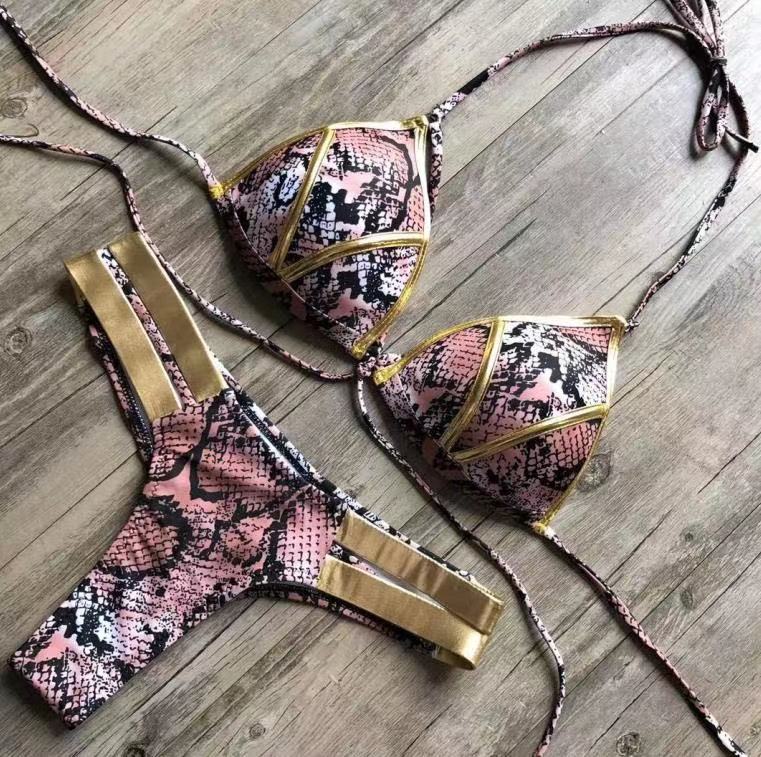 

2021 luxury designer gilded bikini women' sexy swimsuit, The hottest swimsuit