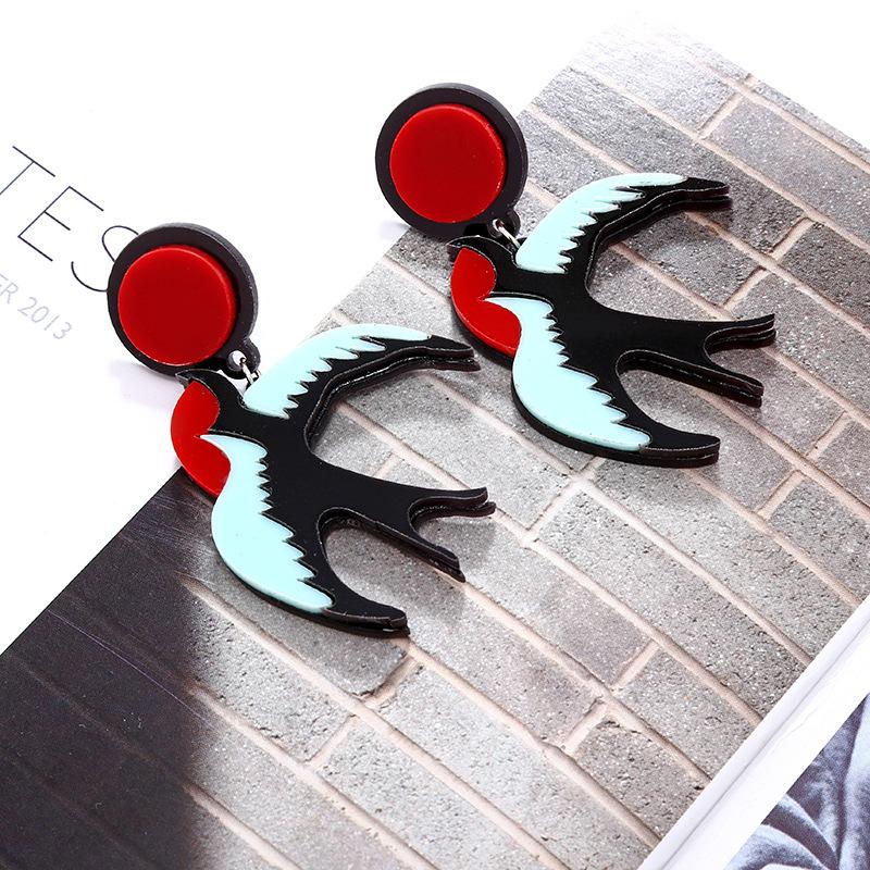

Creative Design Swallow Bird Earrings Wedding Anniversary Women Earring Prom Party Accessories Jewelry