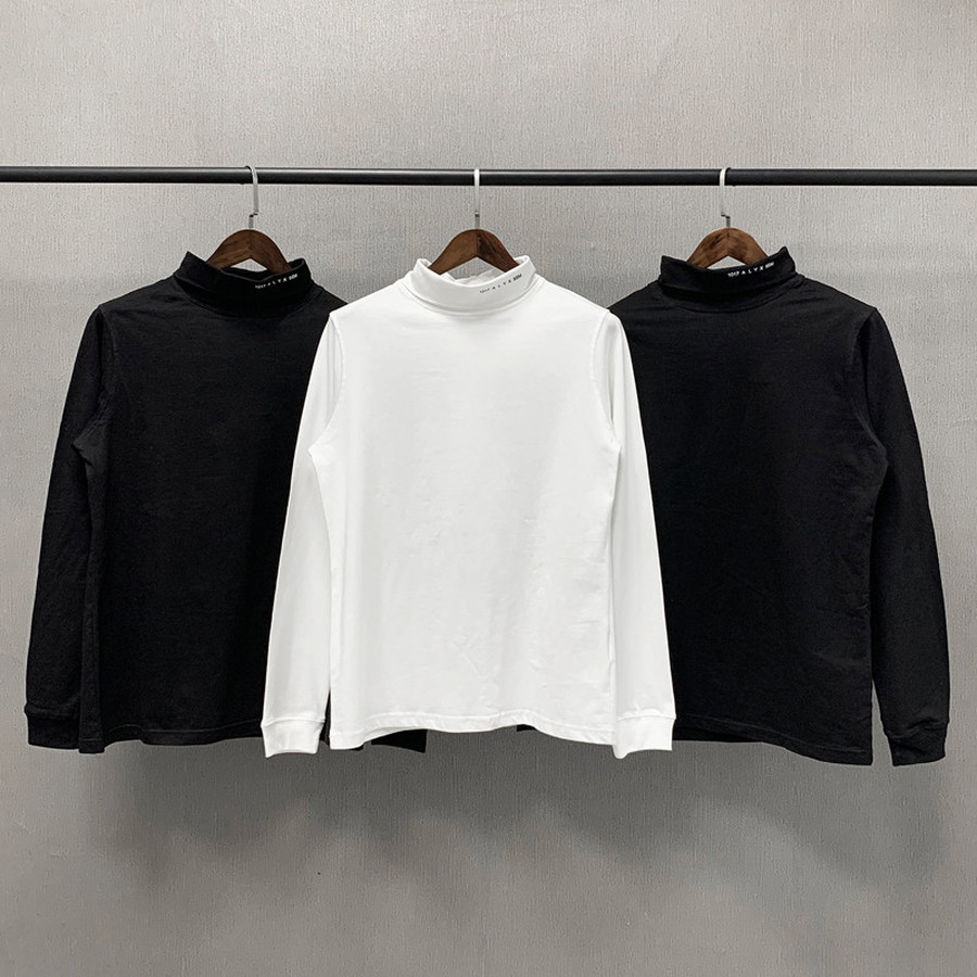 

2021 New Turtleneck 1017 9sm Bottoming T-shirt Women Men 1:1 High Quality Alyx Long Sleeve t Shirts Fashion Classic Stand Collar Tee 88mv