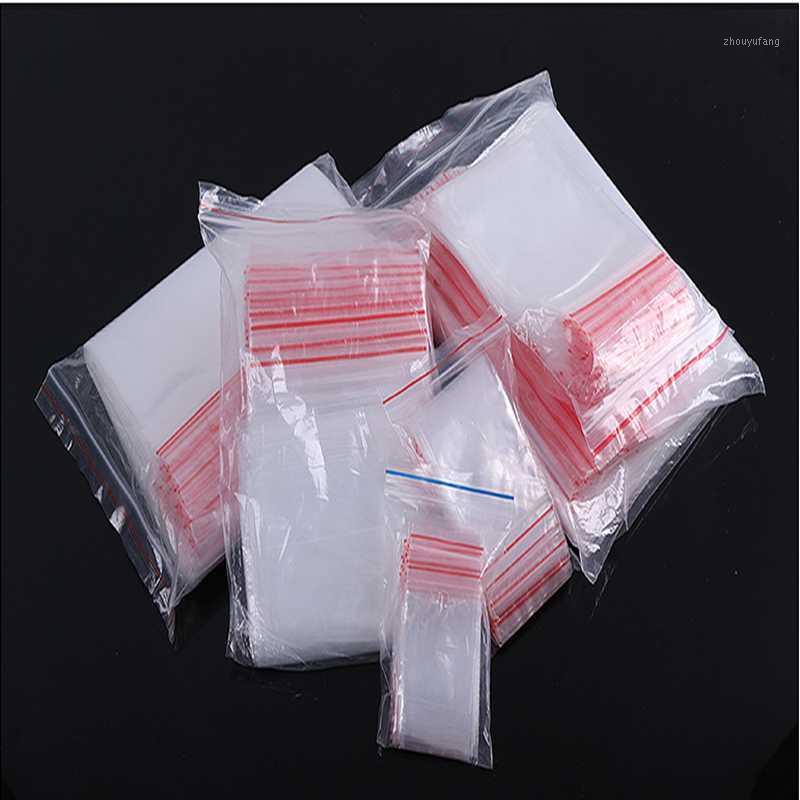 

100pcs High Quality Plastic Bags Clear Storage Package Small Jewelry Packing Reclosable Poly Zip Bag Thick