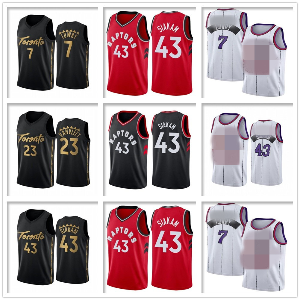 

Men NCAA Kyle 7 Lowry Pascal Jersey 43 Siakam Fred 23 VanVleet Basketball Jersey Sitiched Tracy 1 McGrady Vince 15 Carter Retro Shirt, Colour 7