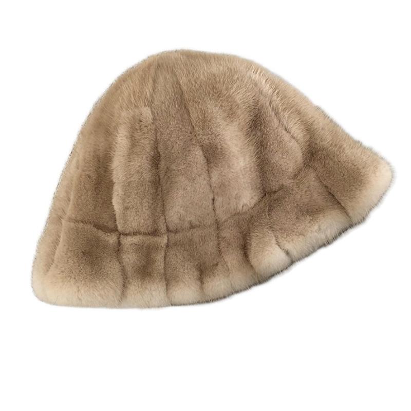 

2021 Winter Lady's Real Hat Winter thick Warm Women Cap Good Quality Christmas Hats Lovely