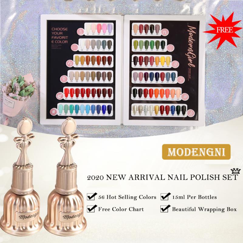 

MODENGNI 15ml 90pcs Gel Nail Polish Set For Nail Salon Semi Permanent UV Soak Off Gel Kits For Manicure Art, Mj90