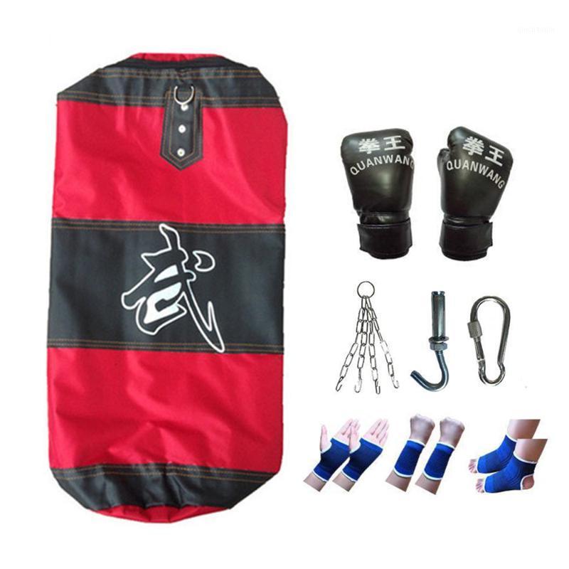 Sac de Sable de Boxe Vide Suspendu Bickbag Boxing Former Fight Karate Poin/çonnage Sac Robuste for Adulte avec Garde-Bracelet de Gant