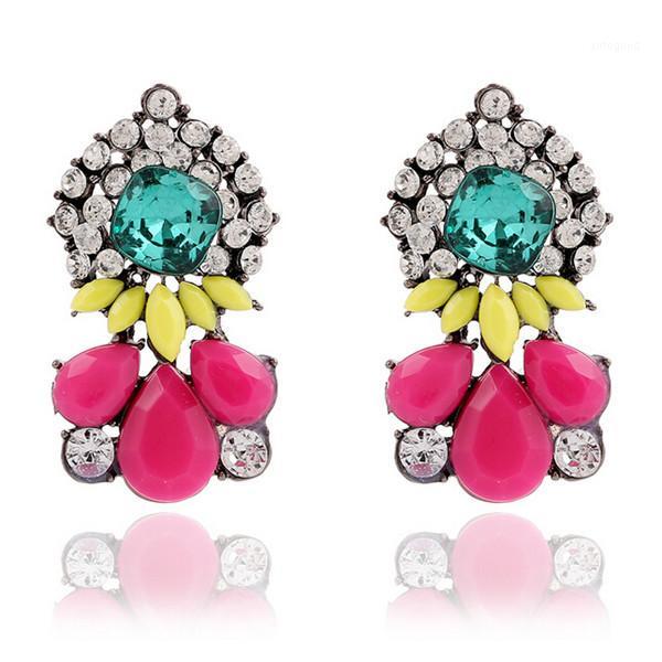 

Dangle & Chandelier Vintage Crystal Rhinestone Earrings Retro Hoop Resin Drop For Woman Gifts Wholesale Fashion Jewerly1