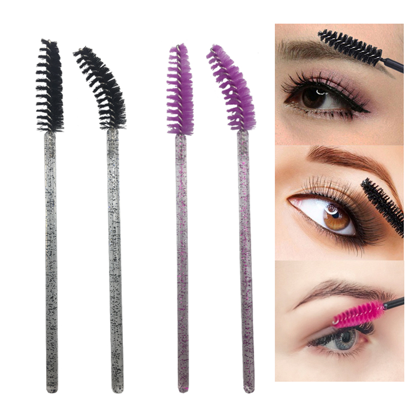 

50pcs Disposable Mascara Wands Applicator Micro Eyebrow Eyelash Extension Brush Professional Beauty Makeup Cosmetic Tools Supply