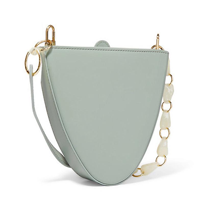 

Acrylic Chain Ladies Underarm Bag 2021 Niche Ladies Shoulder Bag Triangle Design Handbag Women Messenger High Quality, Khaki