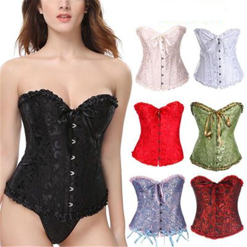 

Womens Shapers Underwear Fashion Trend Sexy Wedding Dress Breast Support Gathered Corset Tights Tops Designer Female New Bandage Skinny Tops, Apricot