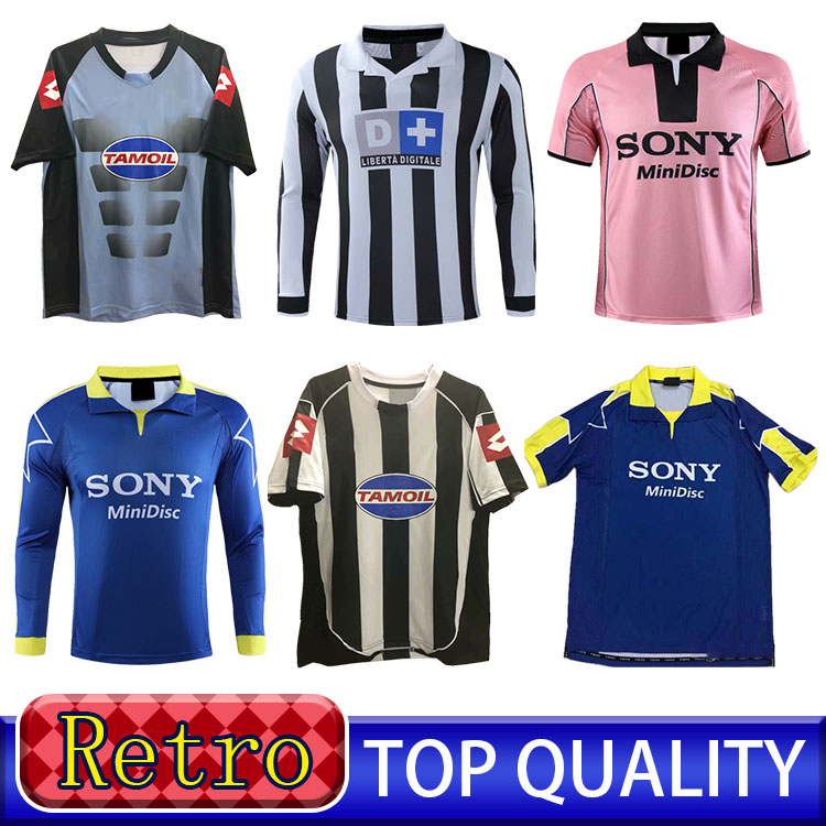 

Top quality Retro DEL PIERO soccer jersey 84 85 92 95 96 97 98 99 02 03 11 91 ZIDANE Ancient maillot DAVIDS Oldest shirt, Black;yellow