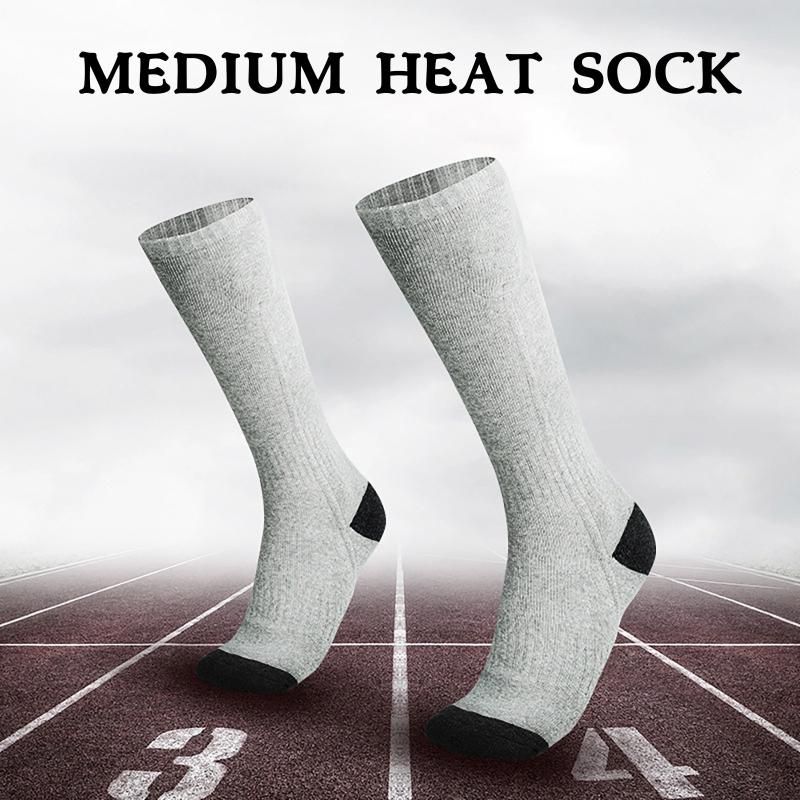

Thicken Warmer Socks Electric Heated Socks Rechargeable Battery For Women Men Outdoor Skiing Cycling Sport Heated Socks#T, 2pcs