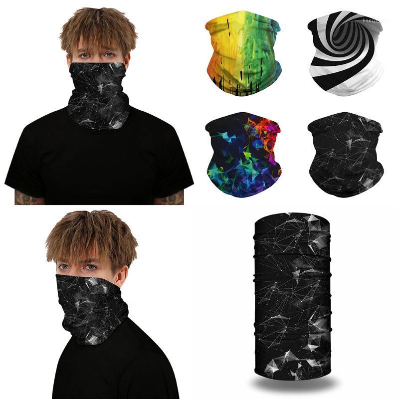 

Outdoor Bandanas 3D Cycling Scarf Flash Illusion Neck Gaiters Camping Mouth Face Protection Hiking Scarves Men Tube Bandana 20201, 089