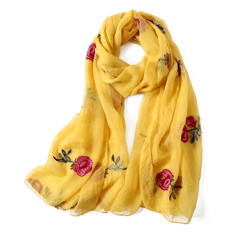 

Scarves 2021 Brand Women Scarf Spring Summer Silk Shawls And Wraps Lady Beach Stoles Hijab Foulard