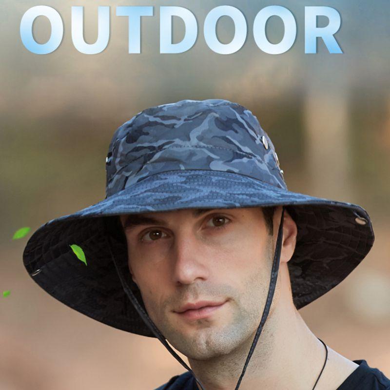

Summer Hat Men/Women Camouflage Sun Hat Outdoor Camping Hiking Fishing Mountaineering Sun Shade Fisherman