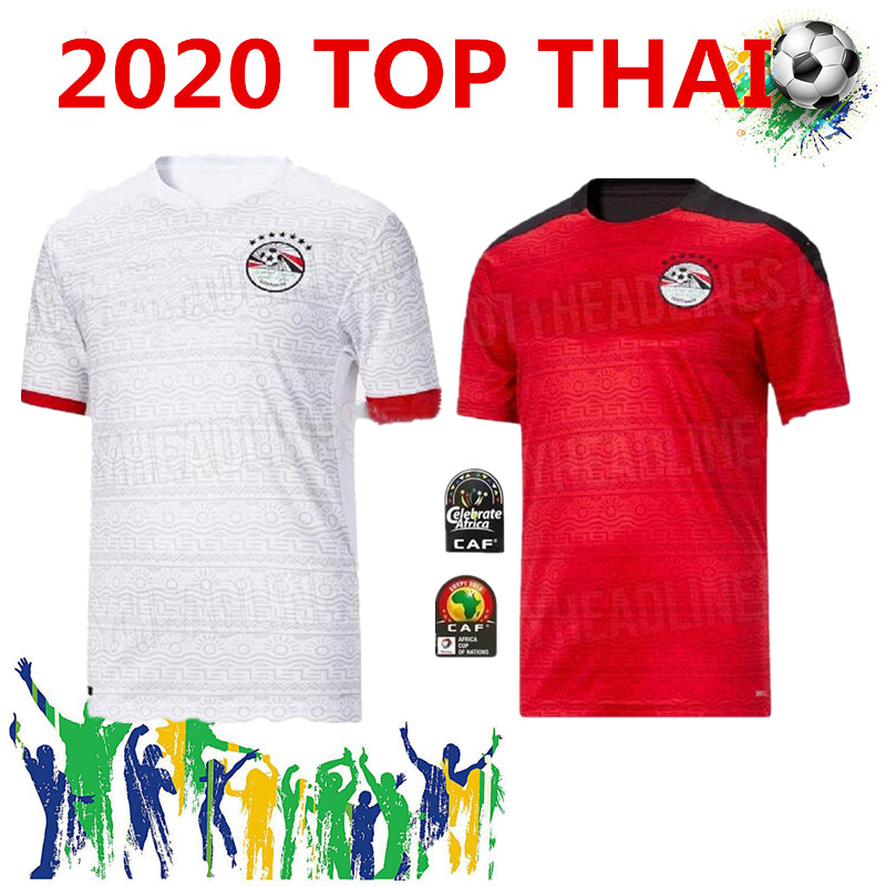 

Thai quality 2020 new Egypt M. SALAH Soccer Jerseys Home away 20 21 KAHRABA A. HEGAZI RAMADAN national team Football shirt, 20 21 home
