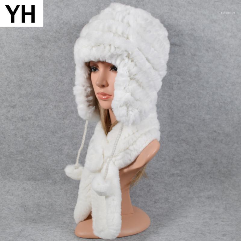 

Women Winter Outdoor 2 Pieces Sets Real Rex Fur Hat Scarf Rex Fur Cap Scarves Natural Neckerchief Hats1, Multi
