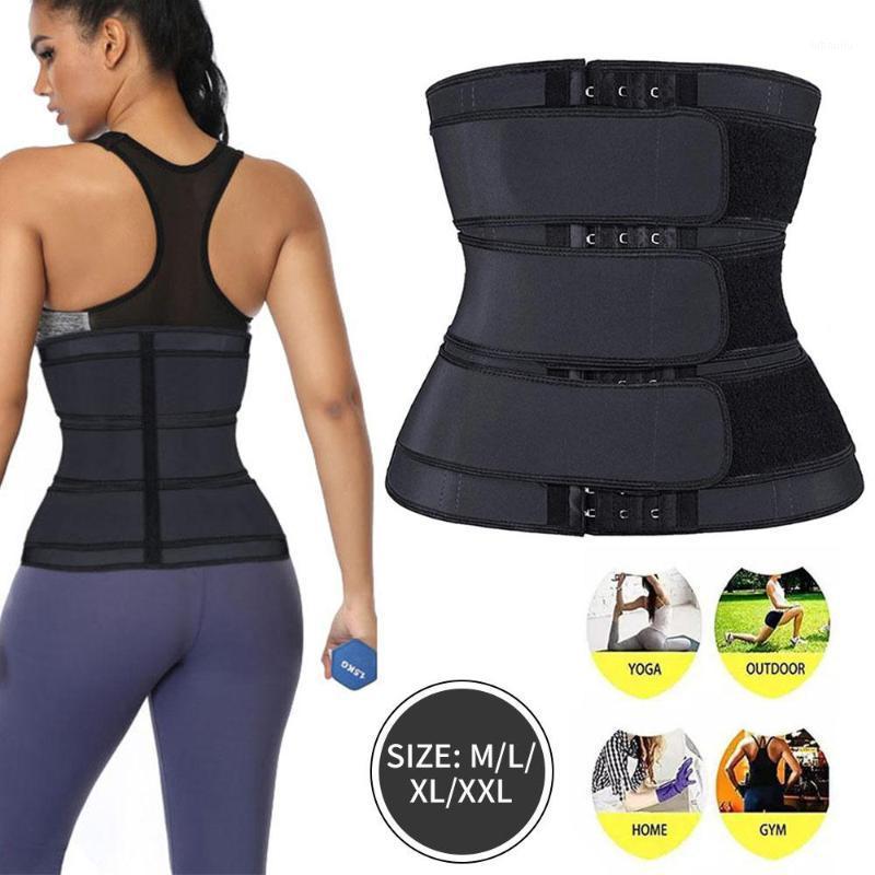 

Black Corset Tummy Slimming Shapewear Women Control Thermo Sweat Belt Modeling Strap Waist Trainer Sport Body Shaper1, As pic
