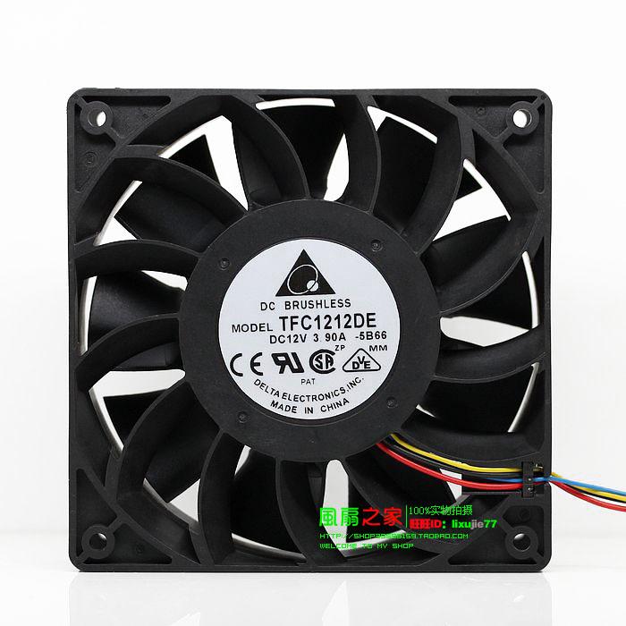 

Quality goods Delta 12038 dual ball 12CM violence cooling fan 12V 3.9A TFC1212DE -5B66 120x120x38mm Server case cooler