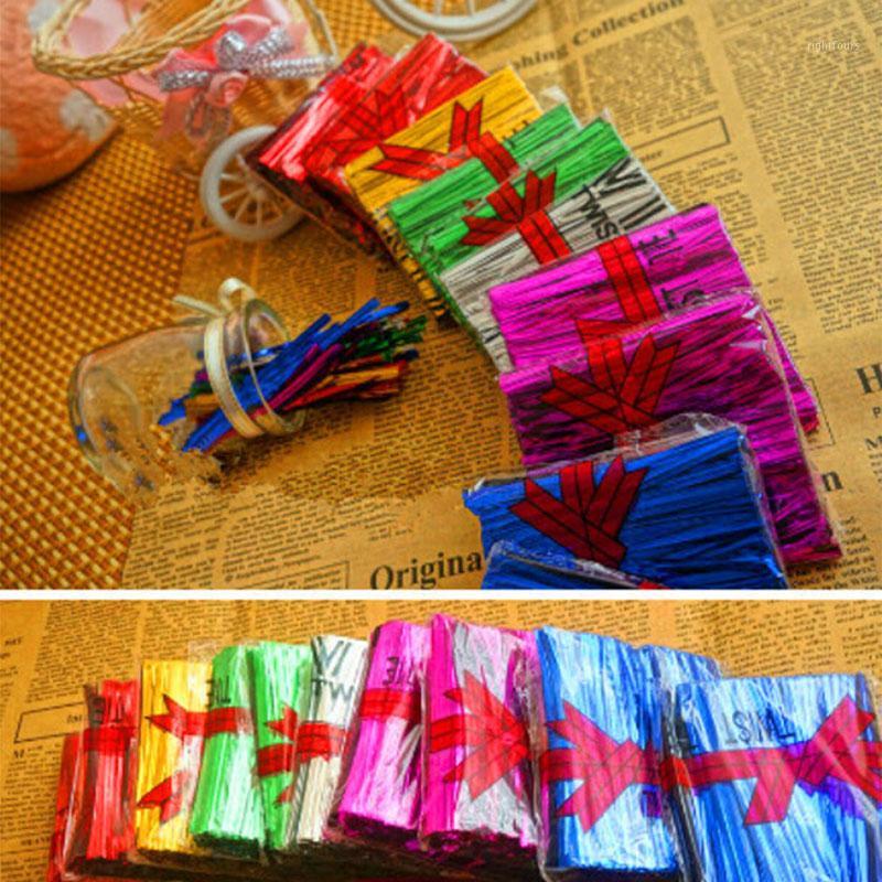 

800PCS/Pack Wire Metallic Twist Ties For Cello Candy Bag Steel Baking Packaging Ligation Lollipop Dessert Sealing Twist Tie1