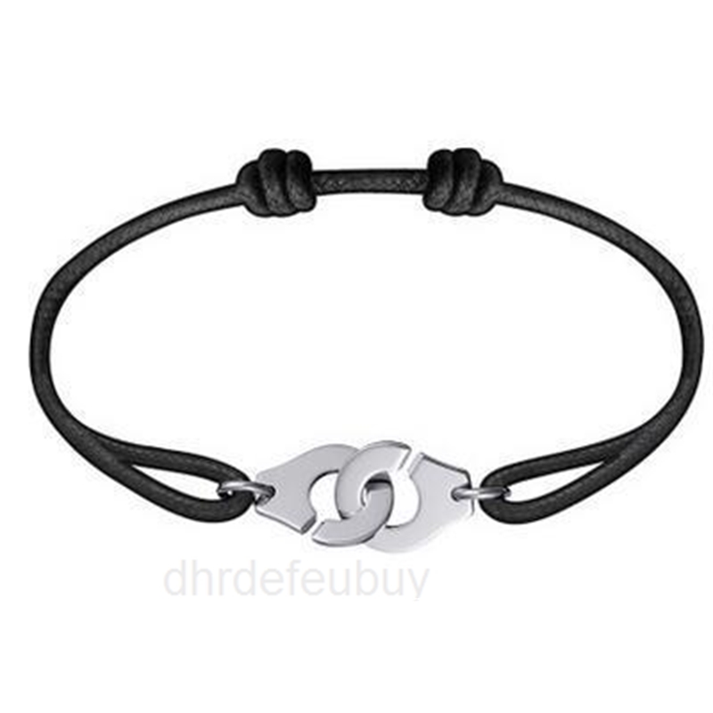 

2022 New France Famous Jewelry Dinh Chain Vanfor Women Fashion 925 Sterling Silver Rope Handcuff Bracelet Menottes Brand Srop