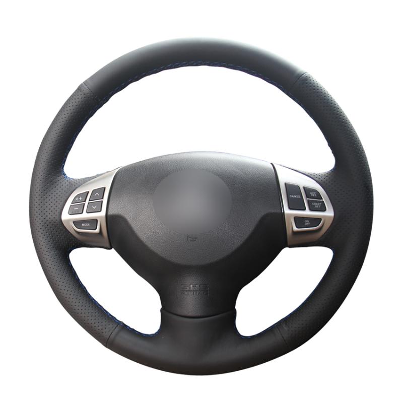 

Black PU Artificial Leather Car Steering Wheel Cover for Mitsubishi Lancer X 10 2007-2020 Outlander 2006-2013 ASX 2010-2013 Colt